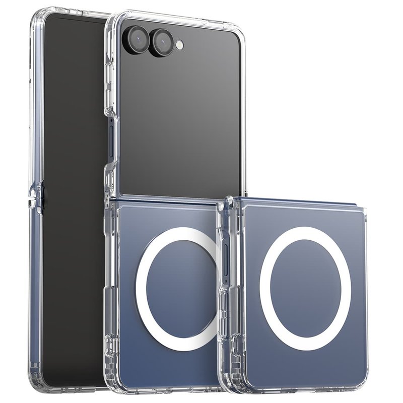Araree Samsung Galaxy Z Flip 7 Duple M 磁吸Magsafe透明手機套 - 手機殼/手機套 - 其他材質 