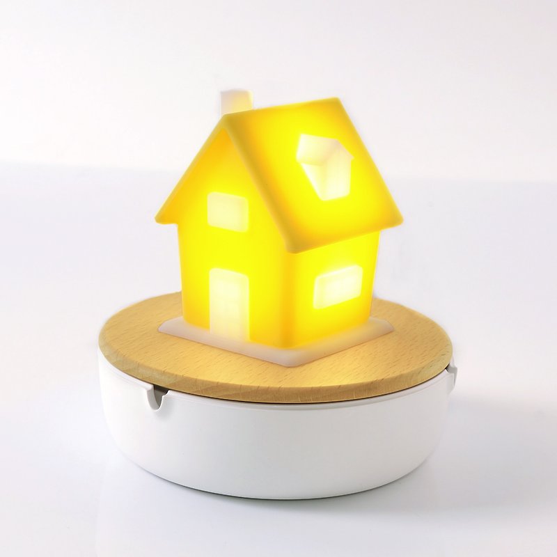 Vaciiホミ燭台ランプ、電源+黄色LED nightlightsキャビンアクセサリー - 充電器・USBコード - シリコン イエロー