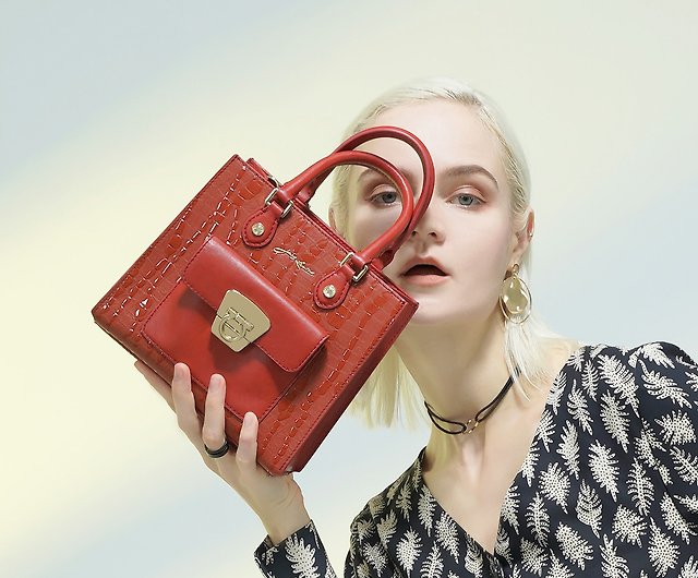 Red Patent Small Handbag