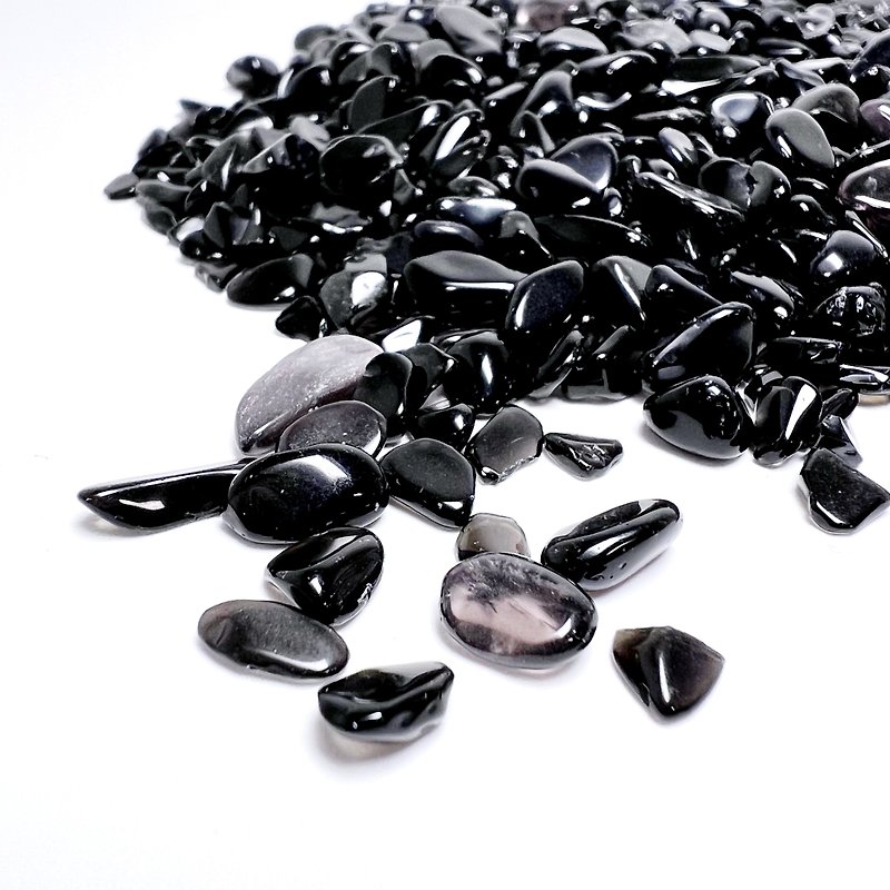 absorb. Stone degaussing, purification and healing without container l Obsidian Obsidian family Stone l - Items for Display - Crystal Black