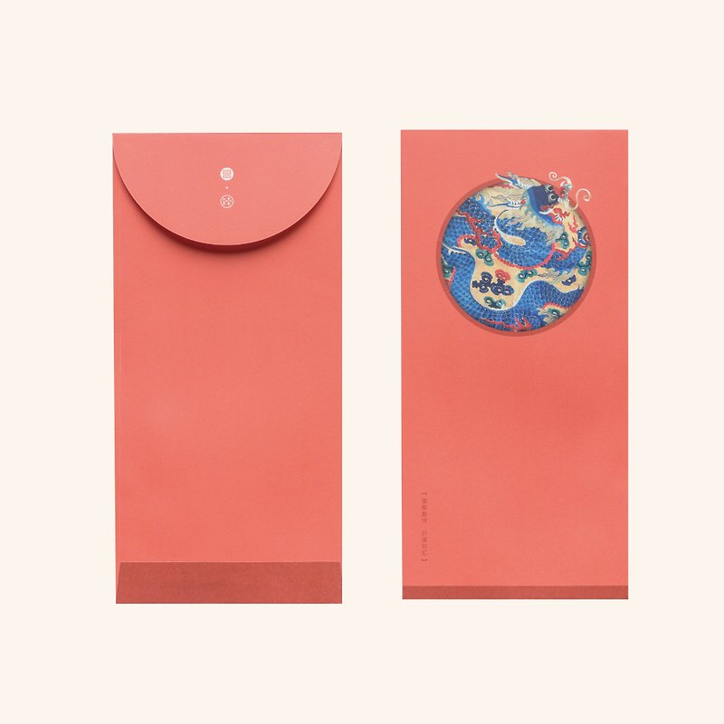 Luck Envelope, A Dragon Playing With Precious Ball, 6 Envelopes - ถุงอั่งเปา/ตุ้ยเลี้ยง - กระดาษ สีแดง