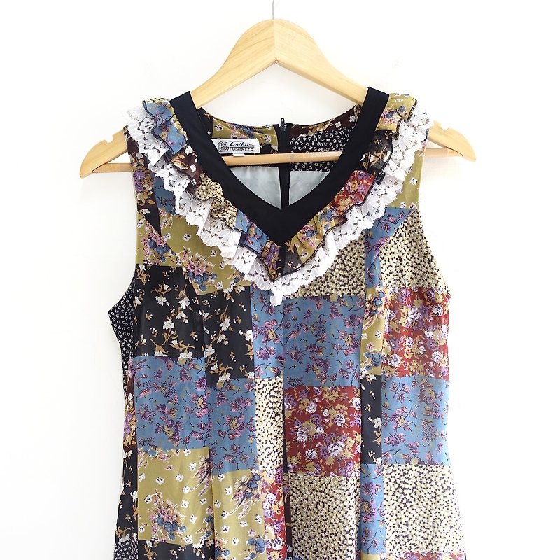 │Slowly│ vintage dress 2│vintage. Retro. Literature. - One Piece Dresses - Polyester Multicolor