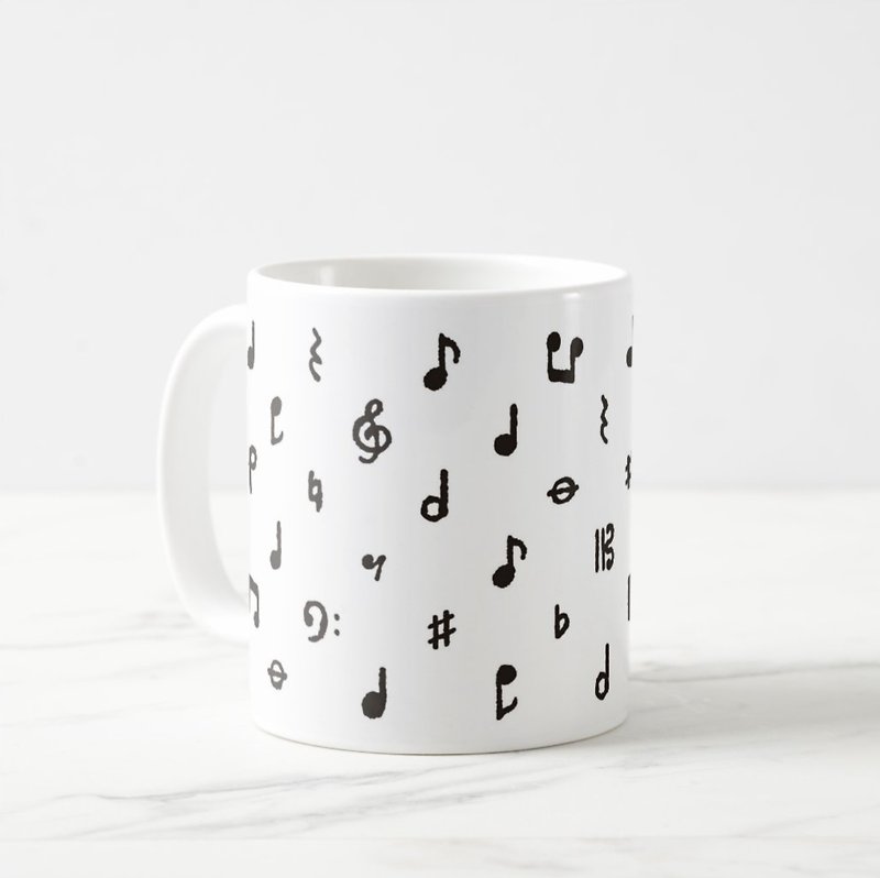 【Musical note printing】Mug - แก้วมัค/แก้วกาแฟ - ดินเผา 