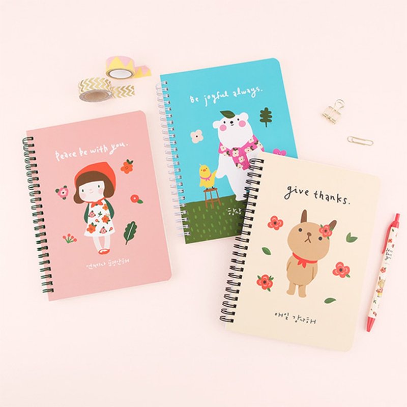 Hello Jean Hello Jean series coil notes (3 styles in total) - Notebooks & Journals - Paper 