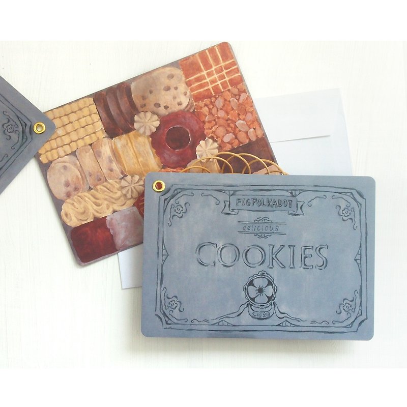 クッキー缶カード - 心意卡/卡片 - 紙 咖啡色