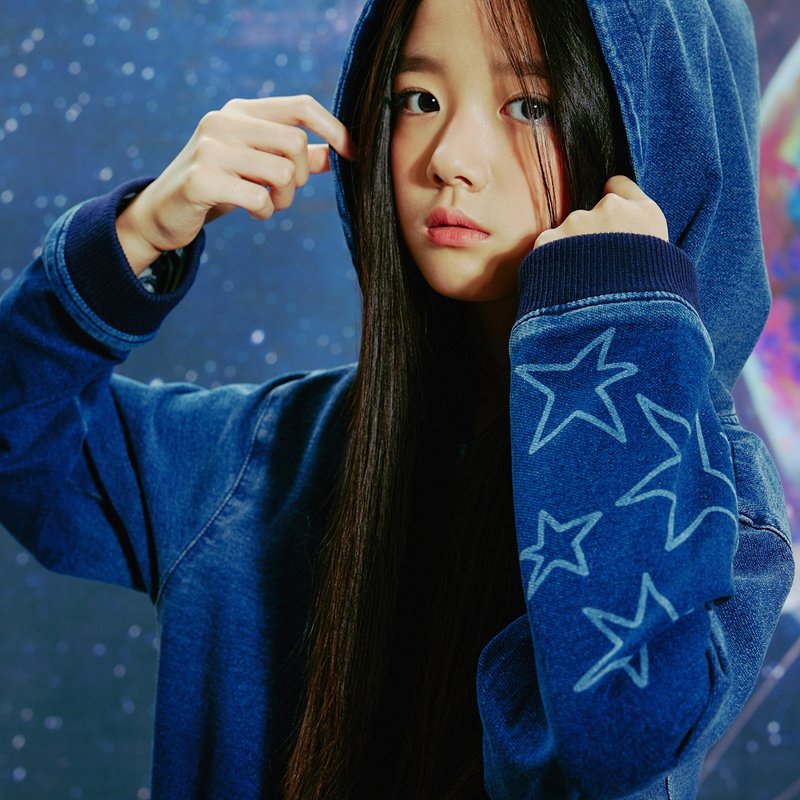 Gradient sweat denim hoodie navy - 男/女童裝 - 棉．麻 藍色