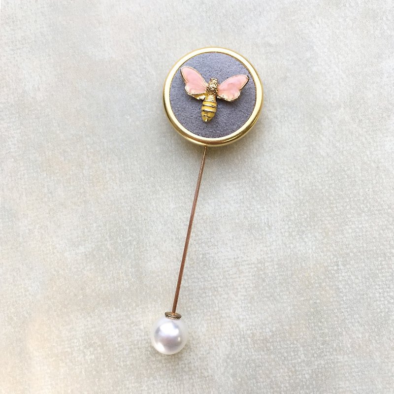 花園系列胸針帽針 | 蜻蜓(共二色) | 交換禮物 - 胸針 - 其他金屬 粉紅色