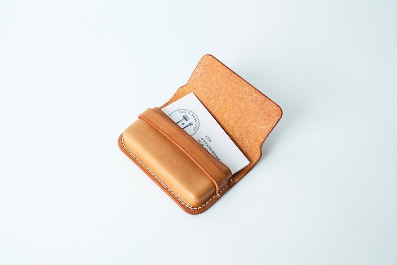 Three-dimensional business card holder | leather custom | custom typing | card storage | genuine leather | - ที่เก็บนามบัตร - หนังแท้ 