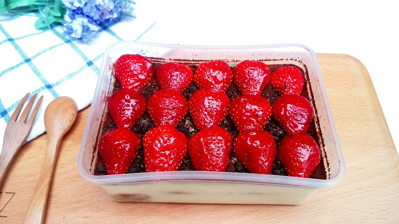 經典義式草莓提拉米蘇 ㊜酒鬼系 - 鹹派/甜派 - 新鮮食材 紅色