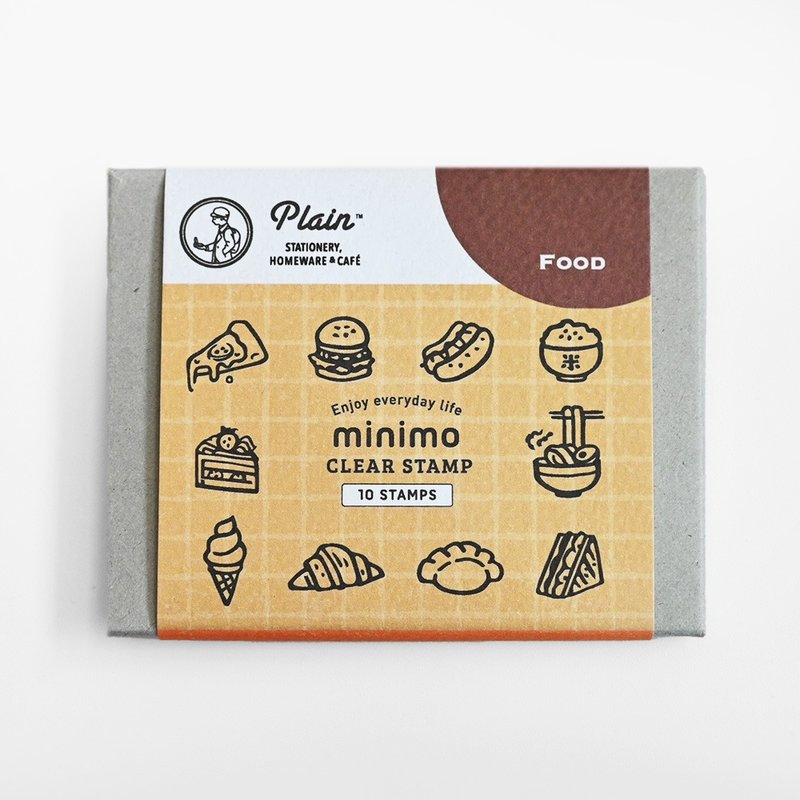 minimo Clear Stamp Set - Food - ตราปั๊ม/สแตมป์/หมึก - พลาสติก สีใส