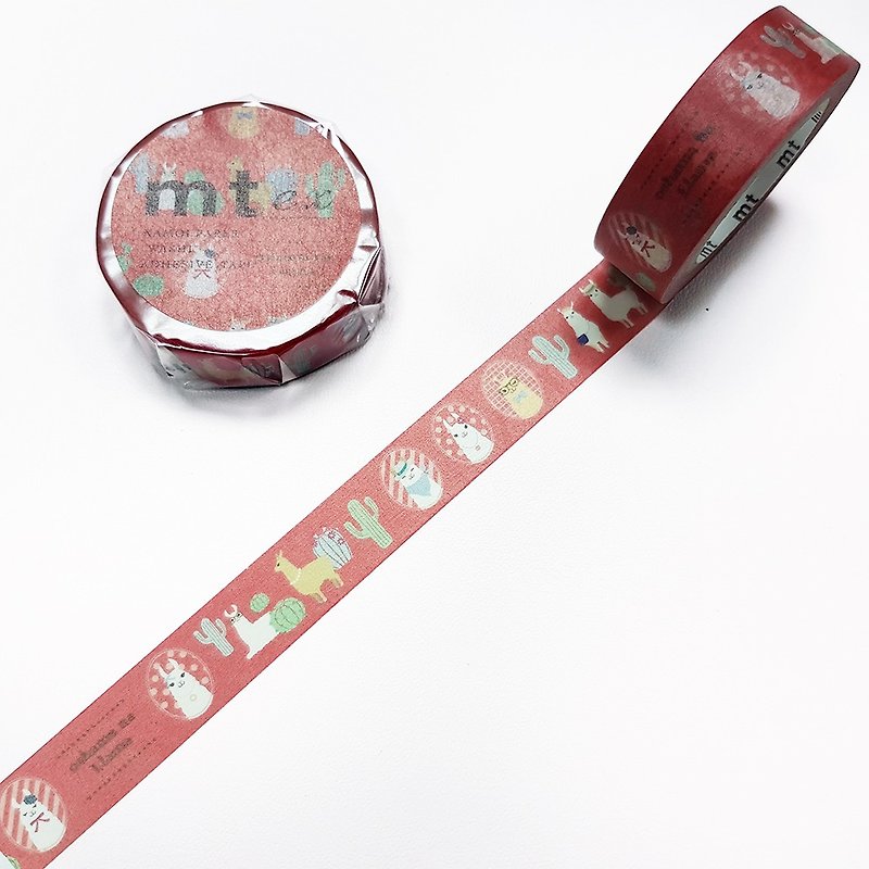 mt ex Masking Tape【Little Llama (MTEX1P156)】2018AW - Washi Tape - Paper Multicolor