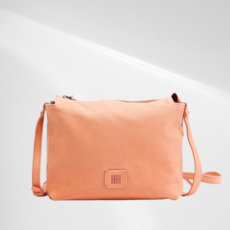 [Spain BIBA] Chester Chi5l sheepskin three-dimensional square bag honey pink orange - Messenger Bags & Sling Bags - Genuine Leather Multicolor