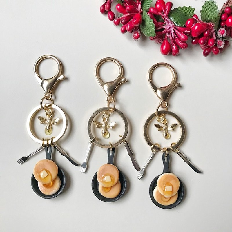 I will get you a pancake key chain - Keychains - Clay Brown