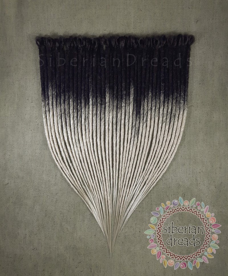 Classic Dark brown Natural blonde ombre Crochet Smooth Dreadlocks - 髮夾/髮圈 - 其他材質 金色