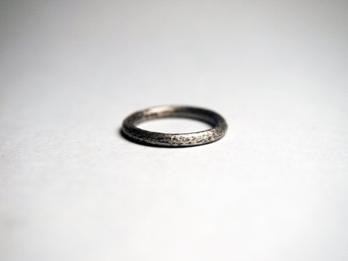 Coal シリーズ】 #a108 黒岩ピンキーリング（6号）/ 925シルバー