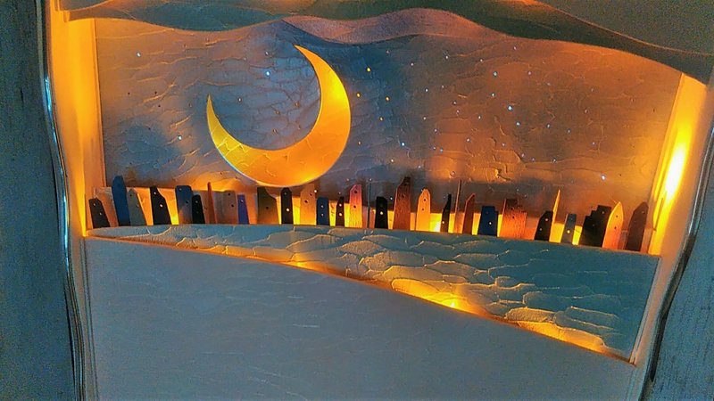 安息街00 3D繪畫 - 燈具/燈飾/燈罩 - 木頭 多色