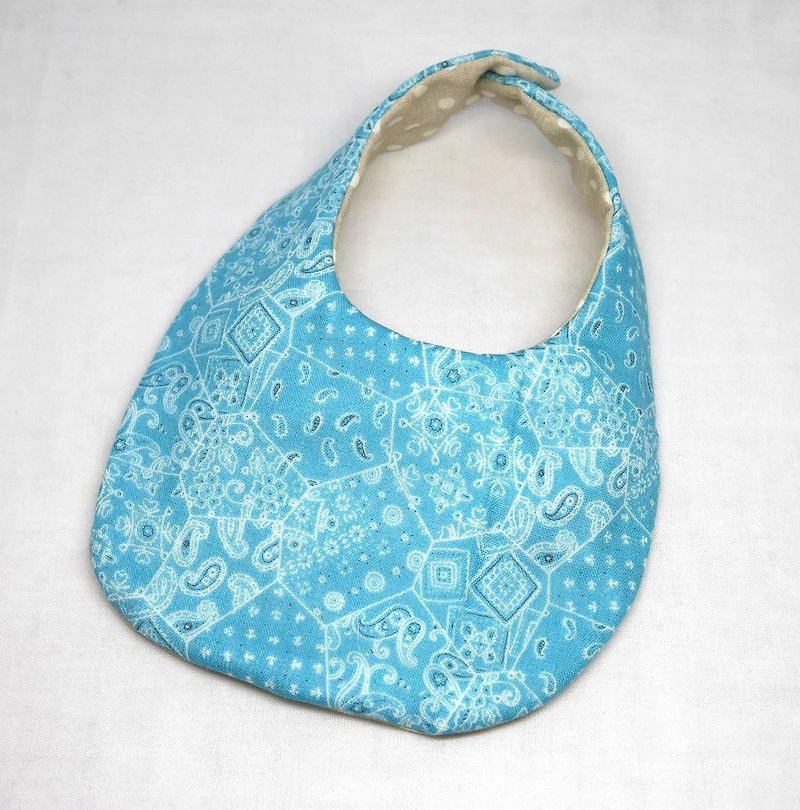 Japanese Handmade 8-layer- gauze Baby Bib - Bibs - Cotton & Hemp Blue