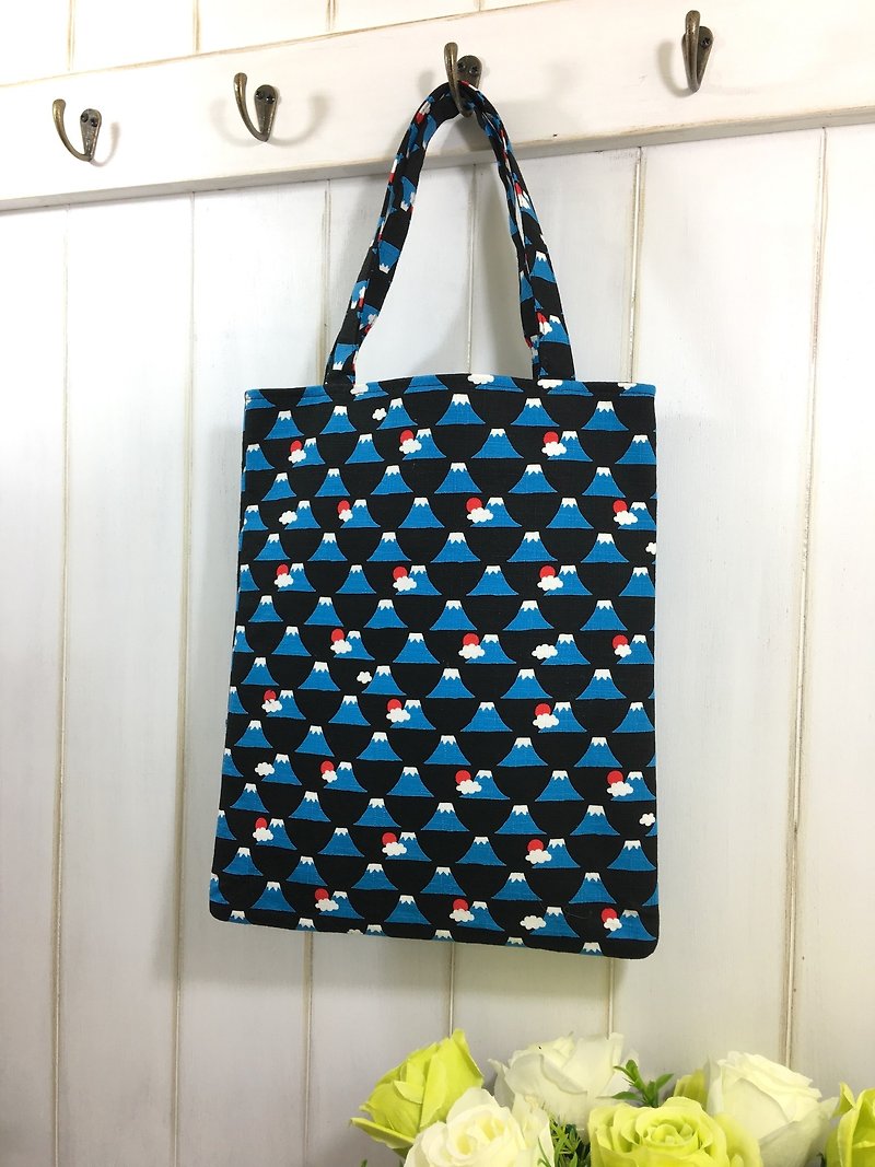 ✎ Definitions Shoulder Bag / Shoulder Bags I Mount Fuji (Small) - Handbags & Totes - Cotton & Hemp 