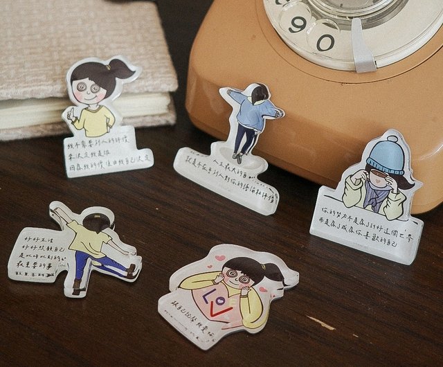 愛自己シリーズ アクリルマグネット ・癒しグッズ・透明感 - ショップ