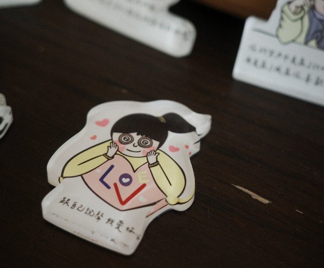 愛自己シリーズ アクリルマグネット ・癒しグッズ・透明感 - ショップ