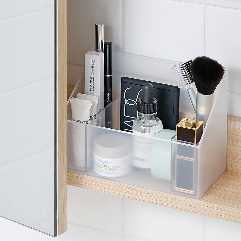 Japanese Shoyama MUJI Style Makeup and Skin Care Products Classification Storage Box - With Compartment Box - Storage - Plastic Transparent