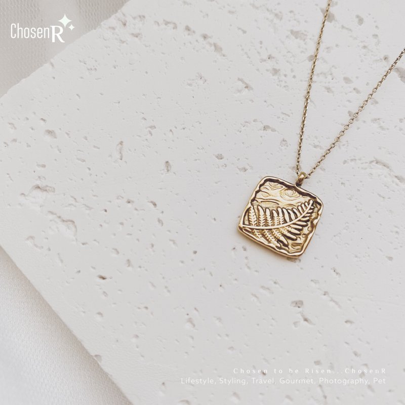 14K gold-plated 14K gold-plated necklace - สร้อยคอ - โลหะ สีทอง