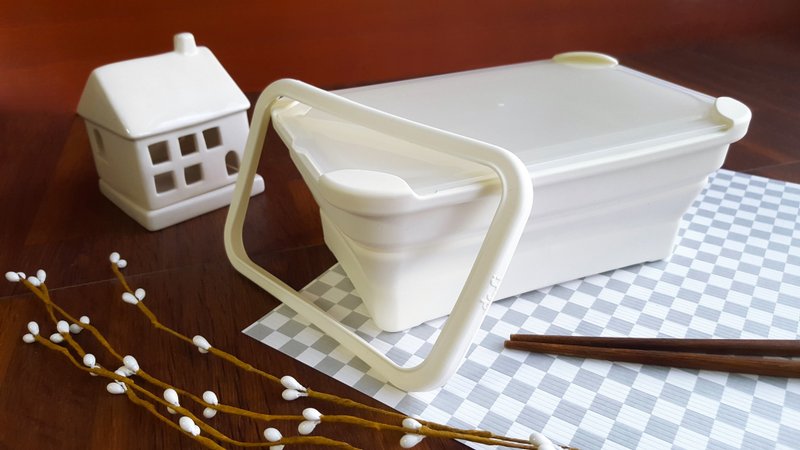 Silicon treasure lunch box - tight ring - Lunch Boxes - Silicone White