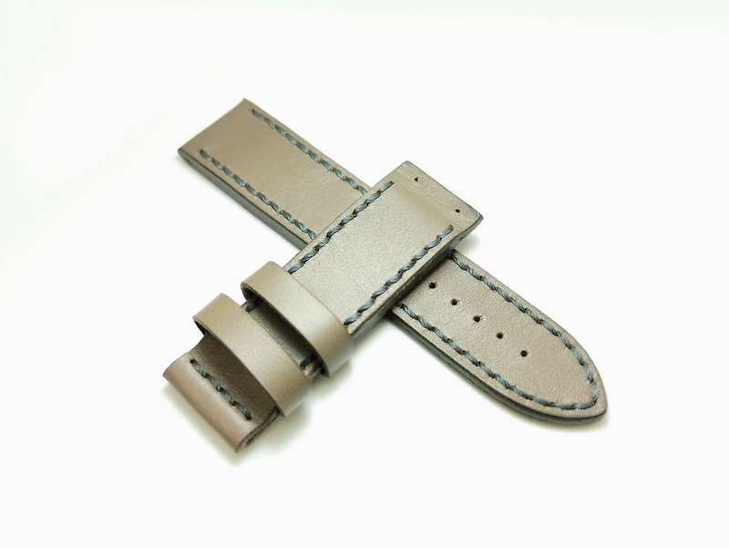 Grey watch strap for U-boat Classico gray watch band - 錶帶 - 真皮 灰色
