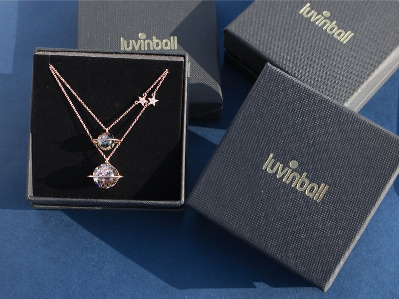 Marvelous Universe Snowball Necklace (L) - Necklaces - Glass 