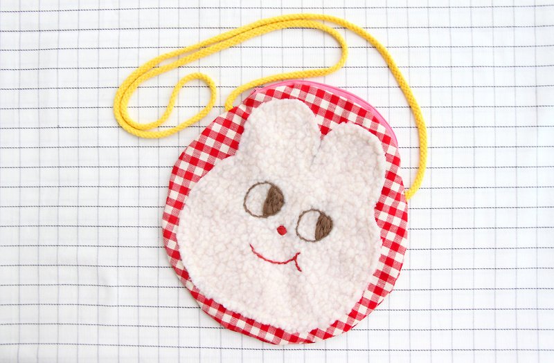 Fluffy rabbit bag - Messenger Bags & Sling Bags - Cotton & Hemp 