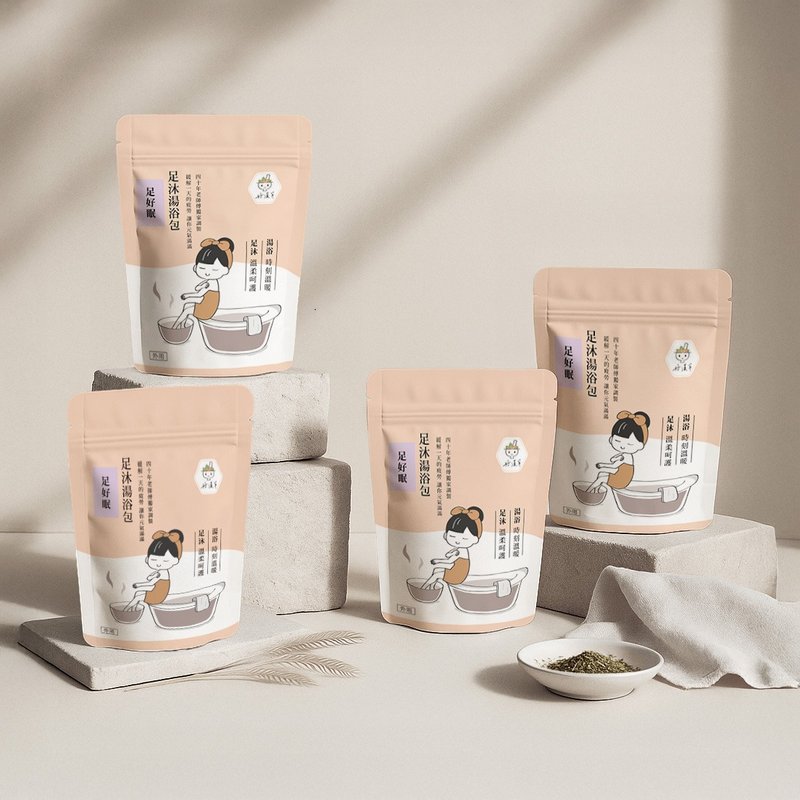 Hero Herbs-プロの中国処方栄養-足湯入浴剤-足好眠（4包入り/ギフトセット）ラベンダーリラックス/プリンセスフットバスパック - ボディソープ - その他の素材 オレンジ