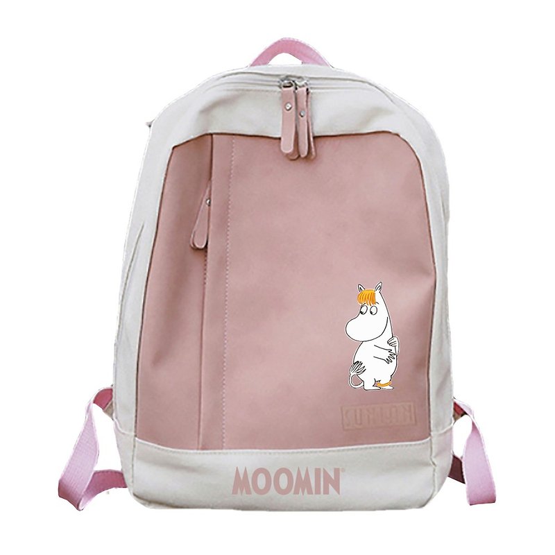 Moomin 噜噜米 authorized - pastel backpack (pink), AE03 - Backpacks - Cotton & Hemp White