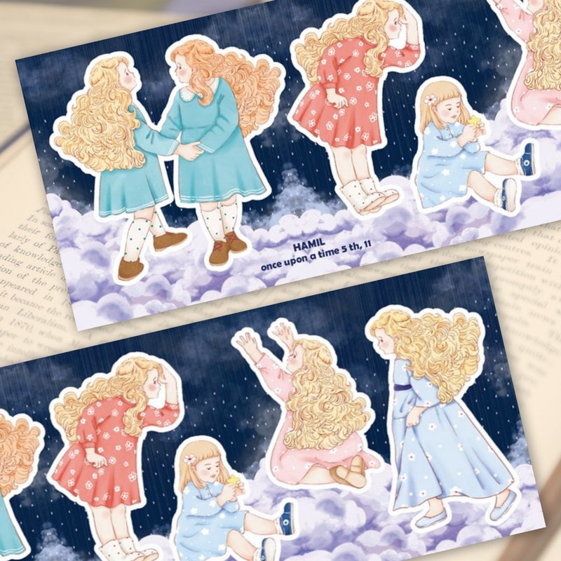 once upon a time 5 ver11 (hamil) Vintage Girl Lady Character Sticker - 貼紙 - 紙 多色