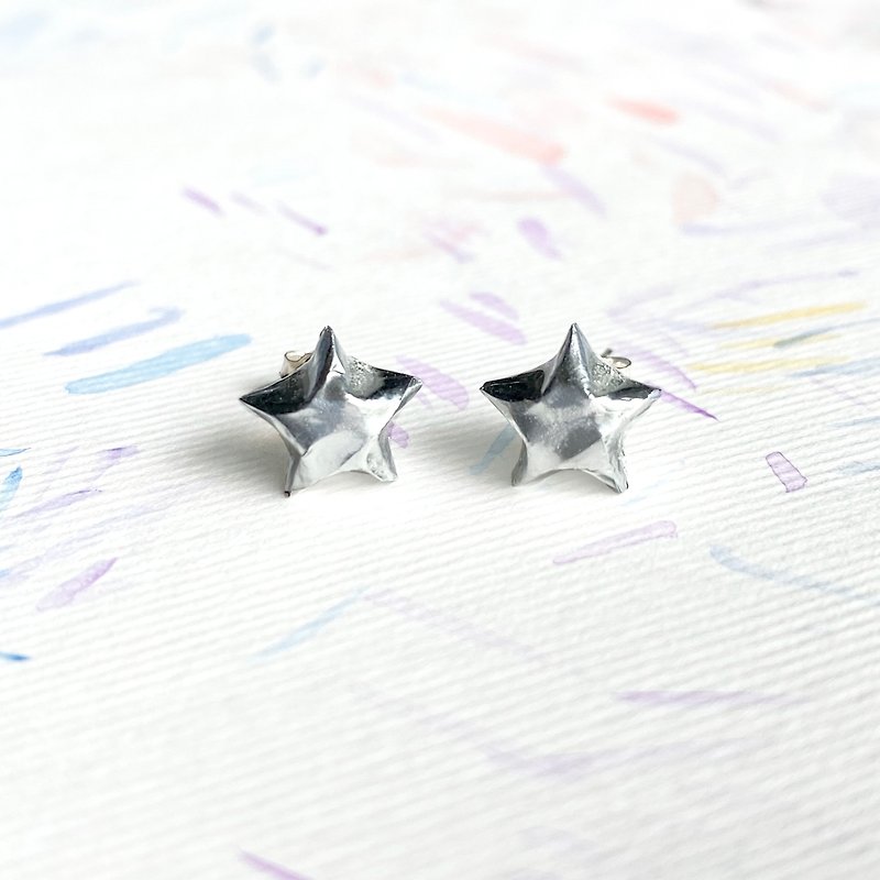 Star Earrings Silver Lucky Star Earrings - Earrings & Clip-ons - Sterling Silver Silver