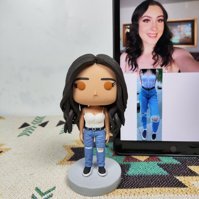 【客製化3D人像公仔】訂製手工Funko Pop男生朋友老公生日禮物 - 公仔/玩偶 - 黏土 多色