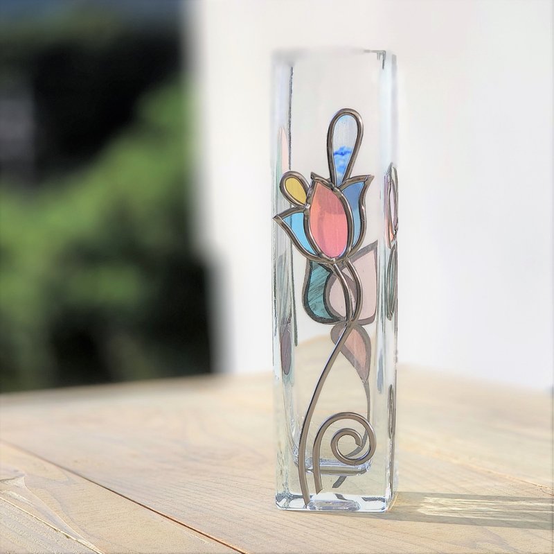 Reprinted version Tall size  Single flower vase  Ryukyu Dawn - เซรามิก - แก้ว หลากหลายสี