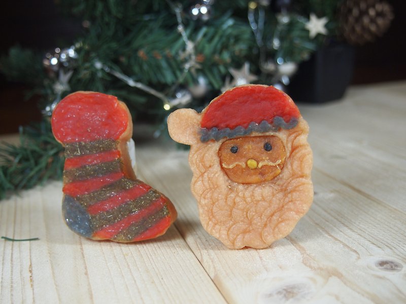 HaoBang! Natural Dessert - Christmas Limited Edition (Santa + Christmas Stockings) - อื่นๆ - กระดาษ สีแดง