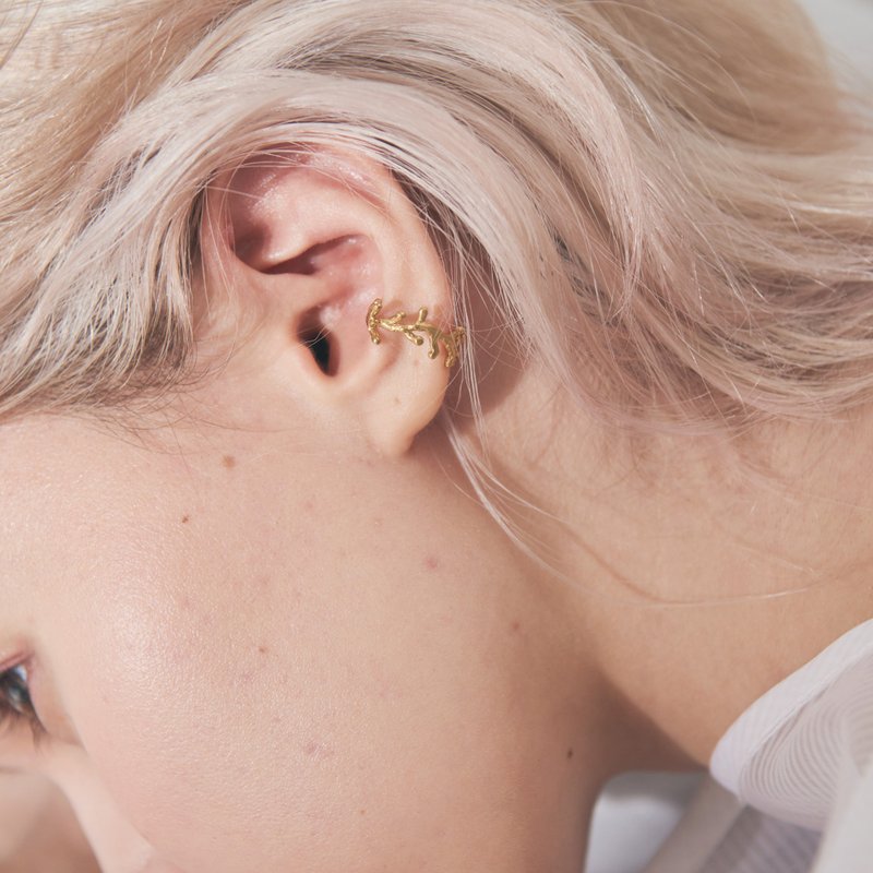 Branch Ear Cuff (Gold) - ต่างหู - โลหะ สีทอง