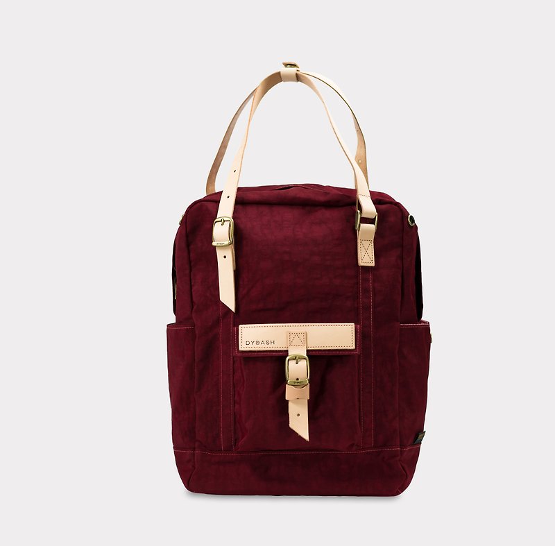 【ZeZe Bag】DYDASH x 3way/hand bag/shoulder bag/backpack/diaper bag/contrast color - Backpacks - Genuine Leather Multicolor
