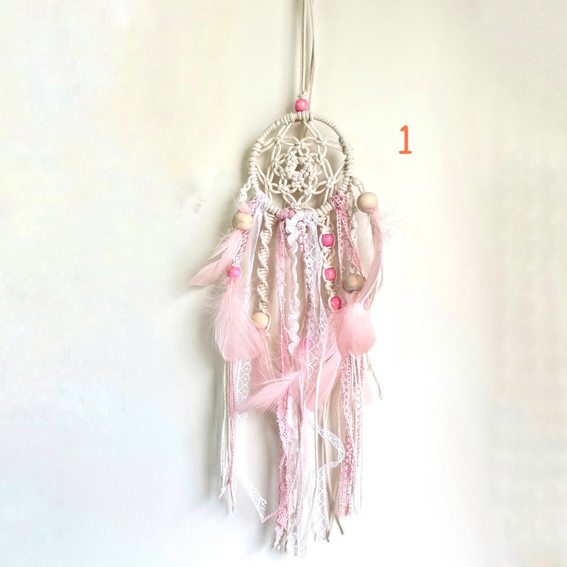 花邊結捕夢網【 Macrame dream catcher 】迷你版 - 擺飾/家飾品 - 棉．麻 