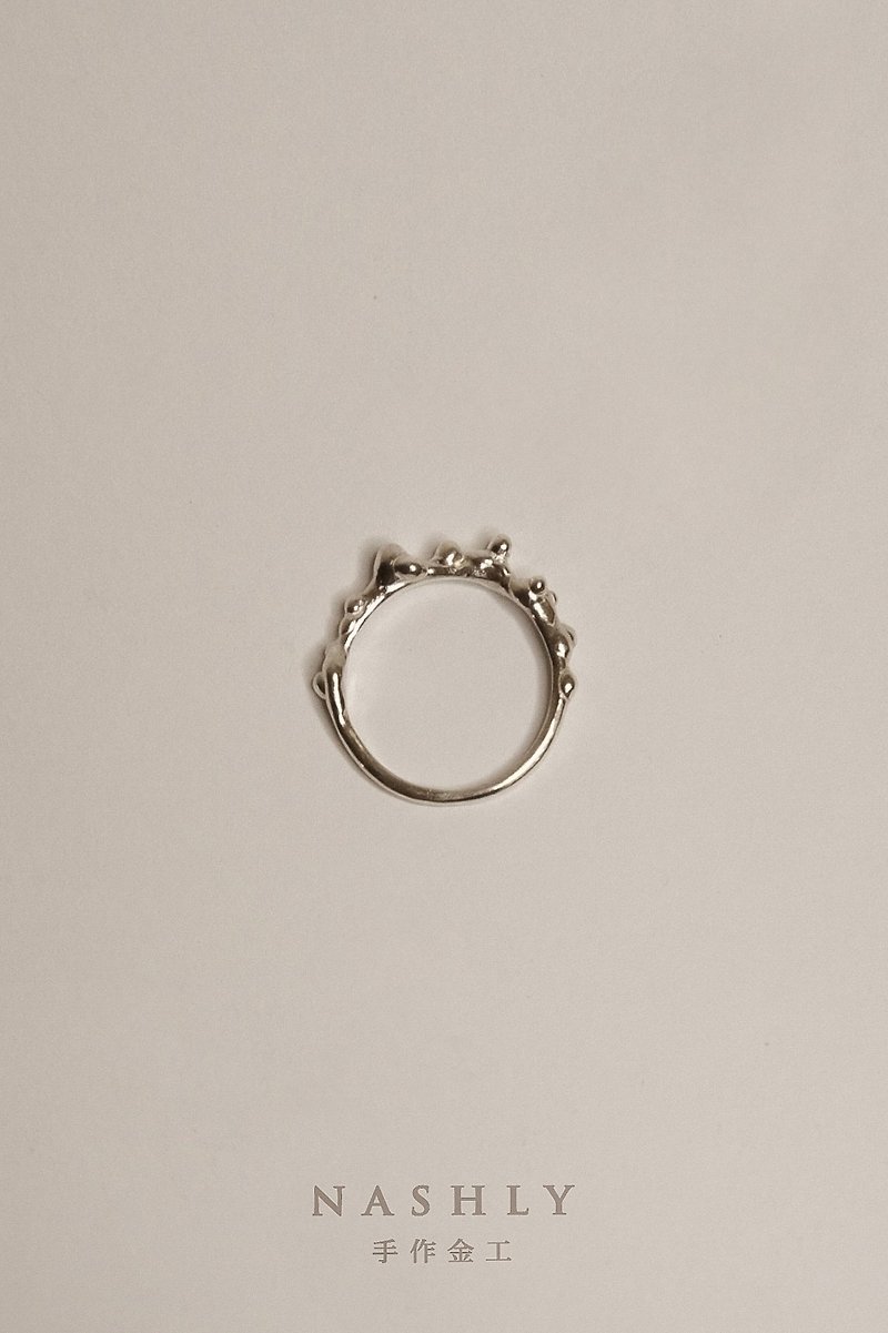 Bubble ring│ sterling silver thin ring - General Rings - Sterling Silver Silver