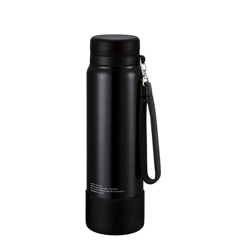 [Peacock] 1000ML 316 Stainless Steel Cooler Cup / Thermos Cup Sports Portable-Black - Vacuum Flasks - Stainless Steel Black