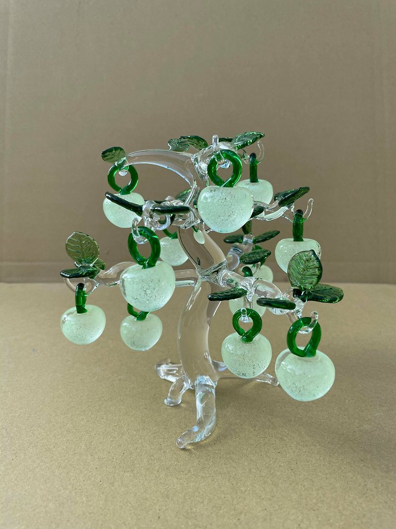 Luminous Fortune Tree Crystal Glass Glaze - ของวางตกแต่ง - แก้ว 
