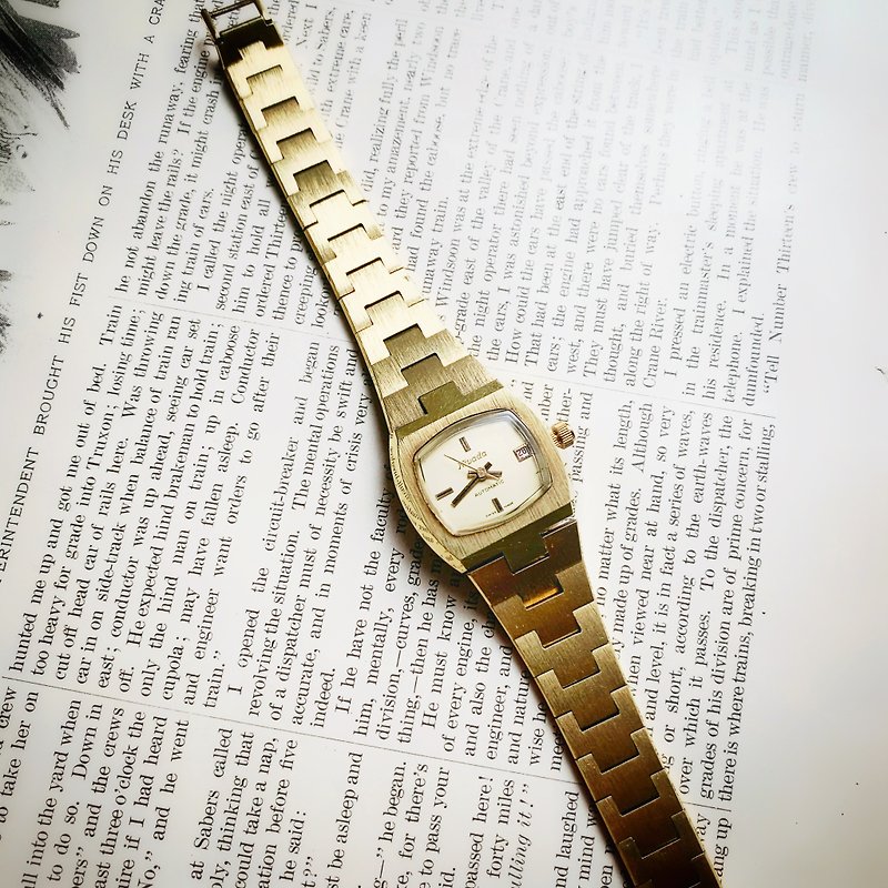Stainless Steel Women's Watches Gold - 1970s' NIVADA automatic winding gold