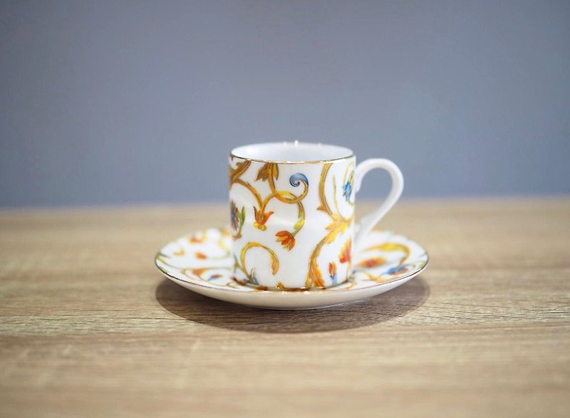 英國古董迷你咖啡杯組 A款 - 咖啡杯 - 瓷 