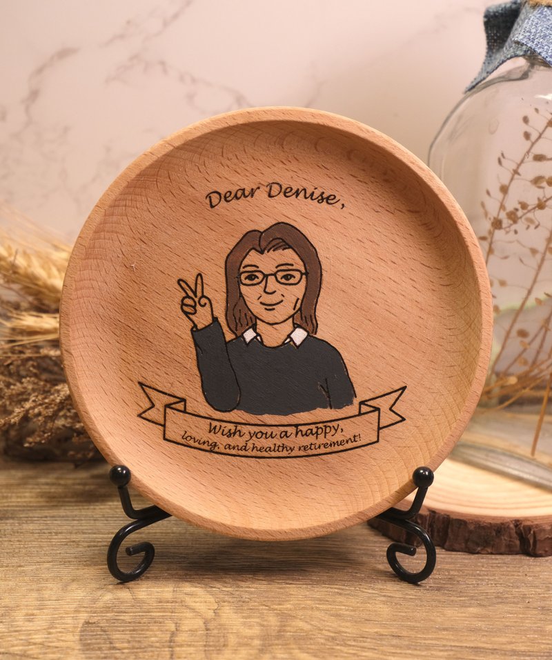 Customized Monogatari small wooden plate-customized version for good friends (only special discounts for more of the same style) All walks of life - Items for Display - Wood 