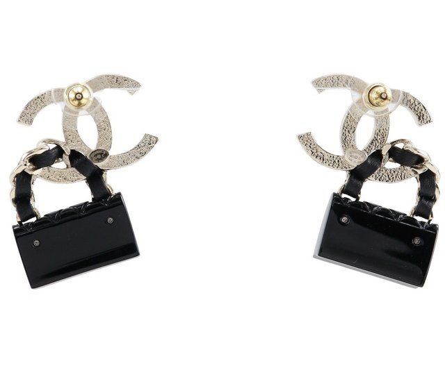 CHANEL 希少 ココマトラッセ パール付きピアス 超希少】ココクラッシュ風☆CHANEL☆ピアス☆耳元に輝きをON