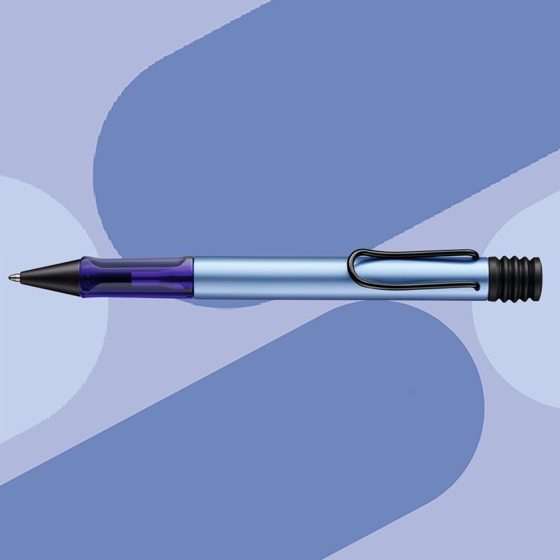 【雷雕刻字】LAMY 原子筆 限量單盒 / AL star 2024 新色- 冰霜藍 - 原子筆 - 鋁合金 藍色