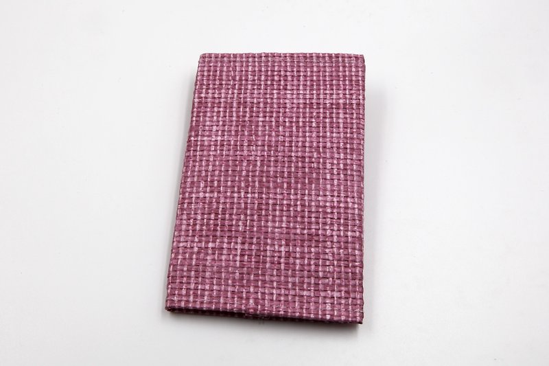 [Paper cloth home] paper cloth woven handmade passport cover purple red - Passport Holders & Cases - Paper Purple
