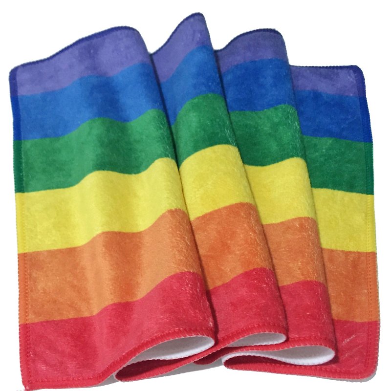 Rainbow Quick Dry Towel LGBT - Towels - Polyester Multicolor